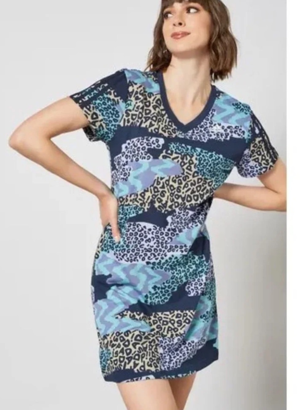 NWT Adidas X Farm Rio Leopard Dress